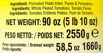 Rega San Marzano D.O.P. Tomatoes (Food Service)